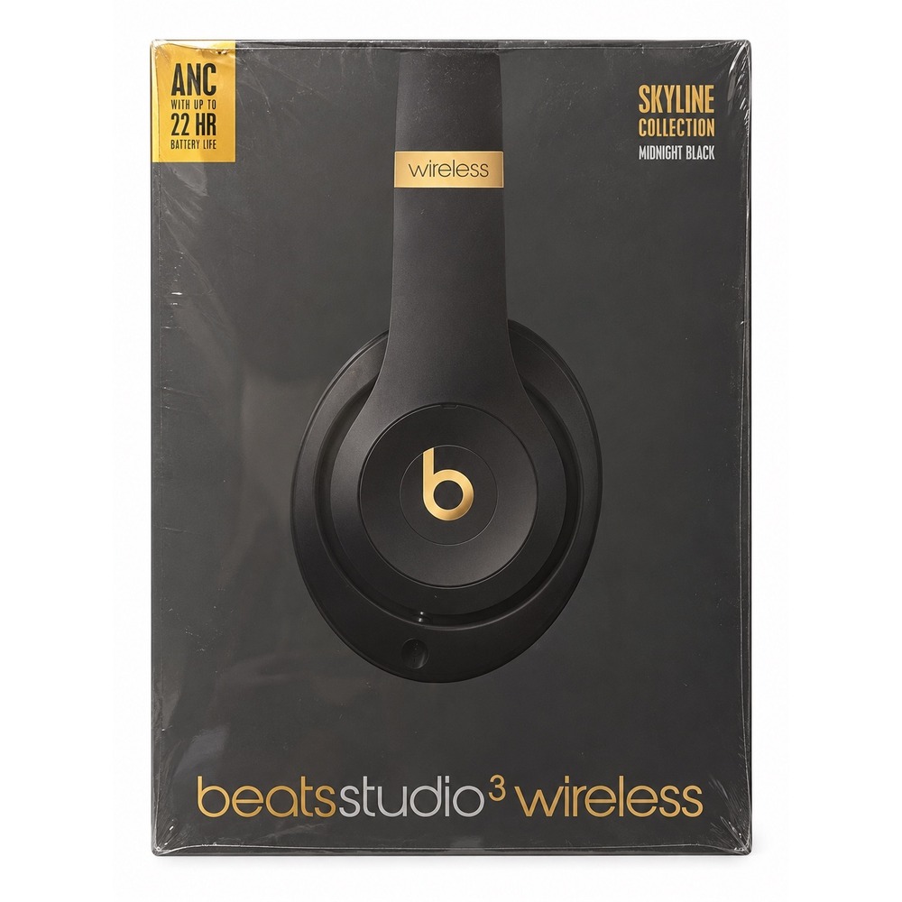 Beats Studio3 Wireless Skyline Midnight Black Gold Headphones NEW SEALED